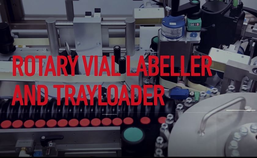 Vial Labeller and Trayloader: RL F500 and TM3 - Teaser Machine