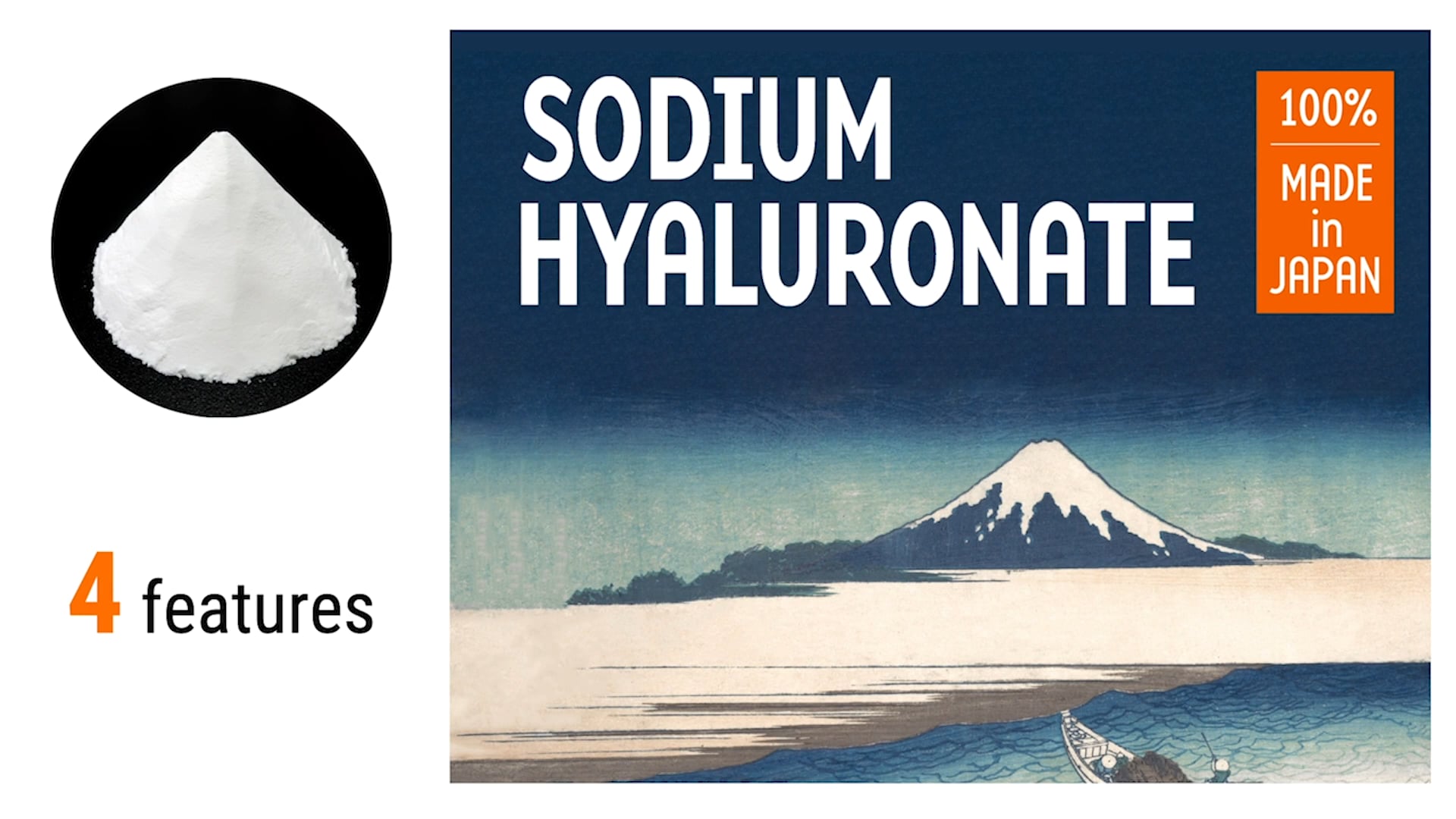 Four features of Sodium Hyaluronate/Hyaluronic Acid