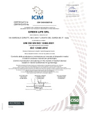 Quality Certificates ISO 13485, ISO 9001