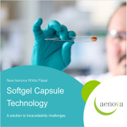 New Aenova White Paper: Softgel Capsules. A solution for poorly soluble and low bioavailability APIs