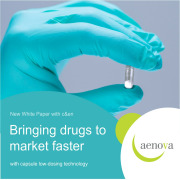 Aenova white paper: Faster time to market for pharmaceuticals using capsule low-dosing technology