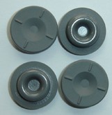 PET film coated rubber closures