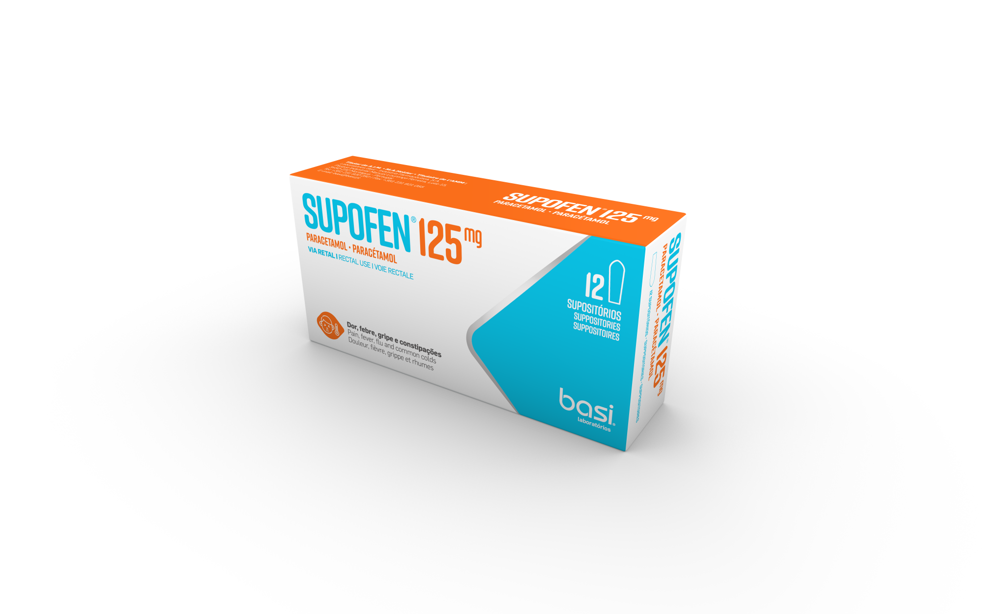 Supofen® (Paracetamol) Suppositories 125 mg