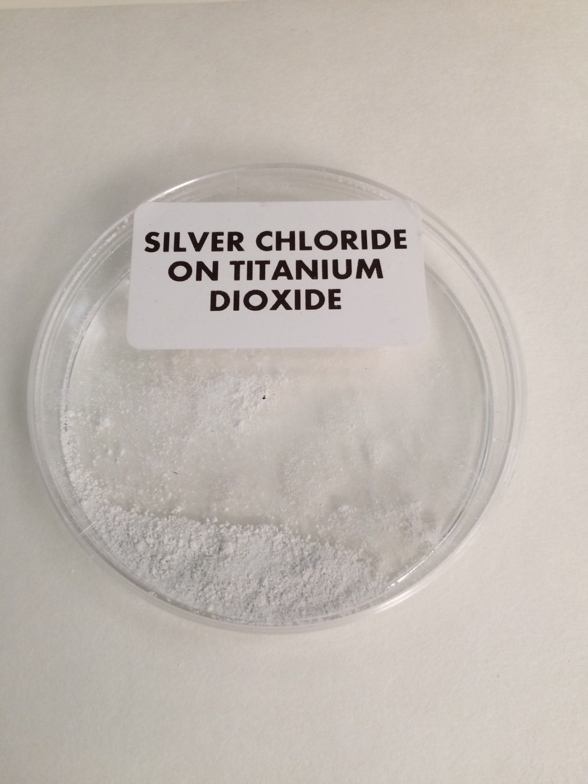 Silver chloride on titanium dioxide