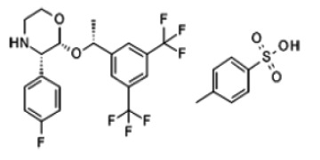 (2R,3S)-2-[(1R)-l-[3,5-Bis(trifluoromethyl)phenyl]ethoxy]-3-(4-fluorophenyl)-morpholine,4-methylbenzene-sulfonate