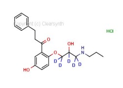 5-Hydroxy Propafenone Hydrochloride D5