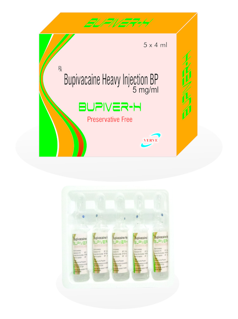 BUPIVACAINE HEAVY INJECTION BP 0.5%, 4ML AMPOULE