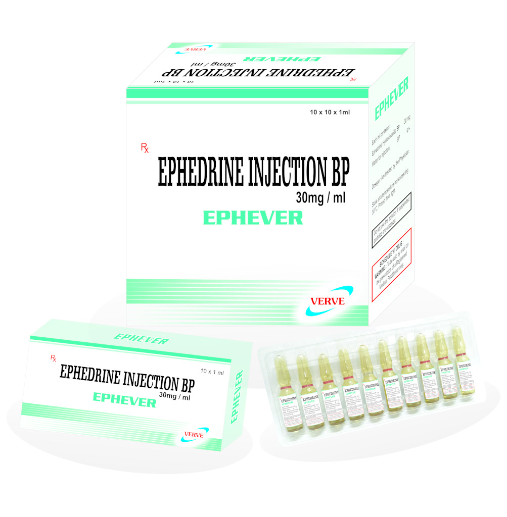 EPHEDRINE INJECTION BP 30MG/ML & 50MG/ML