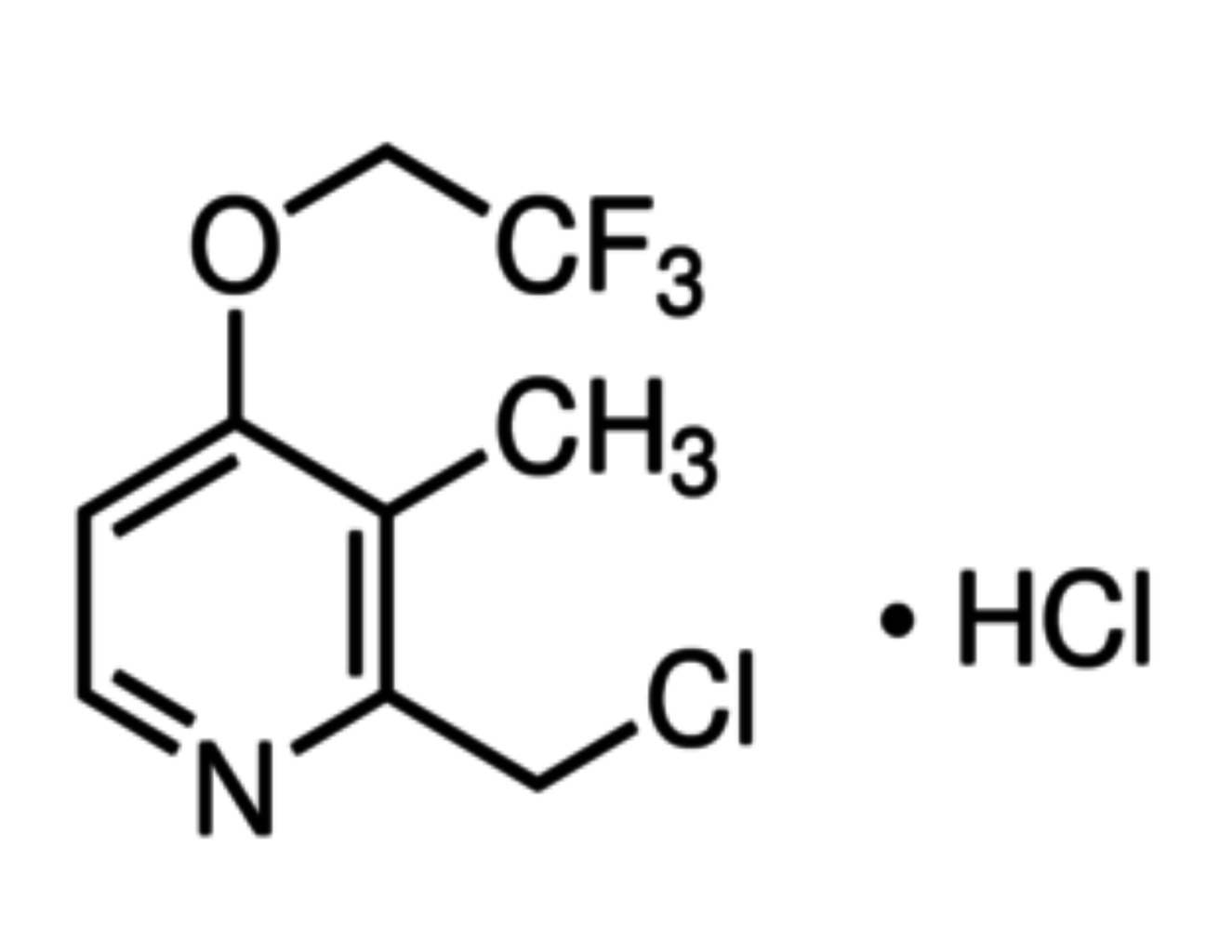 2-Chloromethyl 3-methyl-4[2,2,2 trifluoroethoxy] pyridine hydrochloride