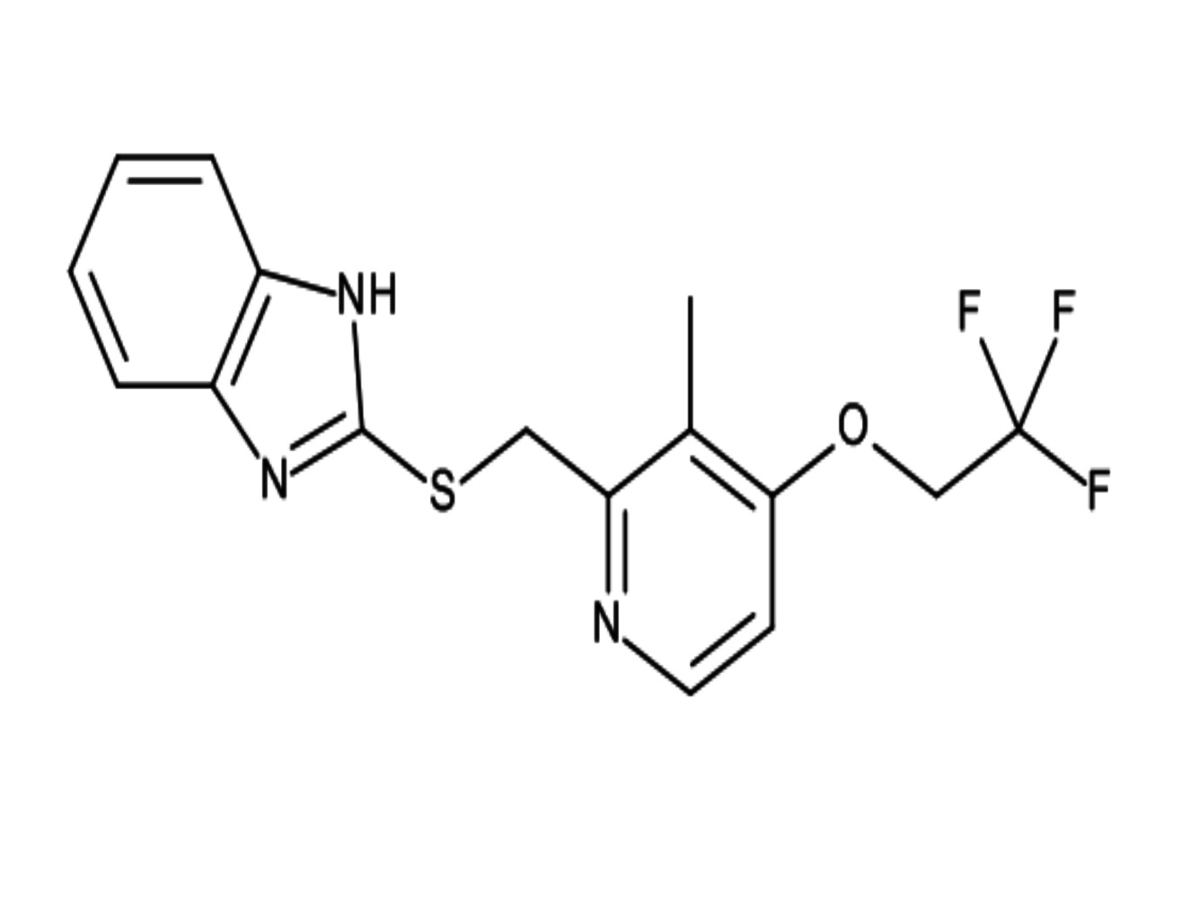 2[[[3-Methyl-4-(2,2,2 trifluoroethoxy)-2-pyridinyl]methyl]sulphide]-1H- benzimedazole