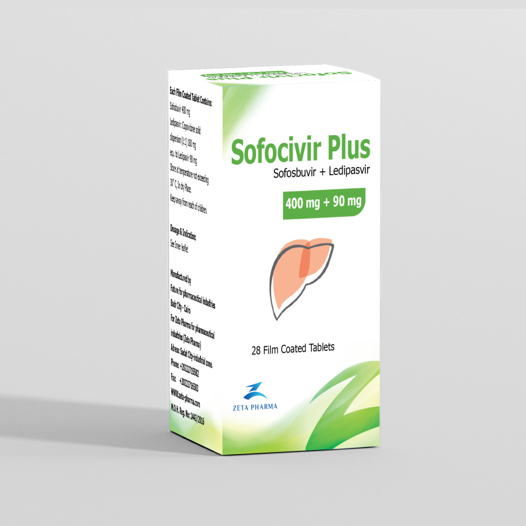 Sofocivir Plus -  (ledipasvir 90 mg/sofosbuvir 400 mg) tablets