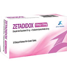 Zetadidox ( Doxylamine succinate 10 mg  + Pyridoxine 10 mg)