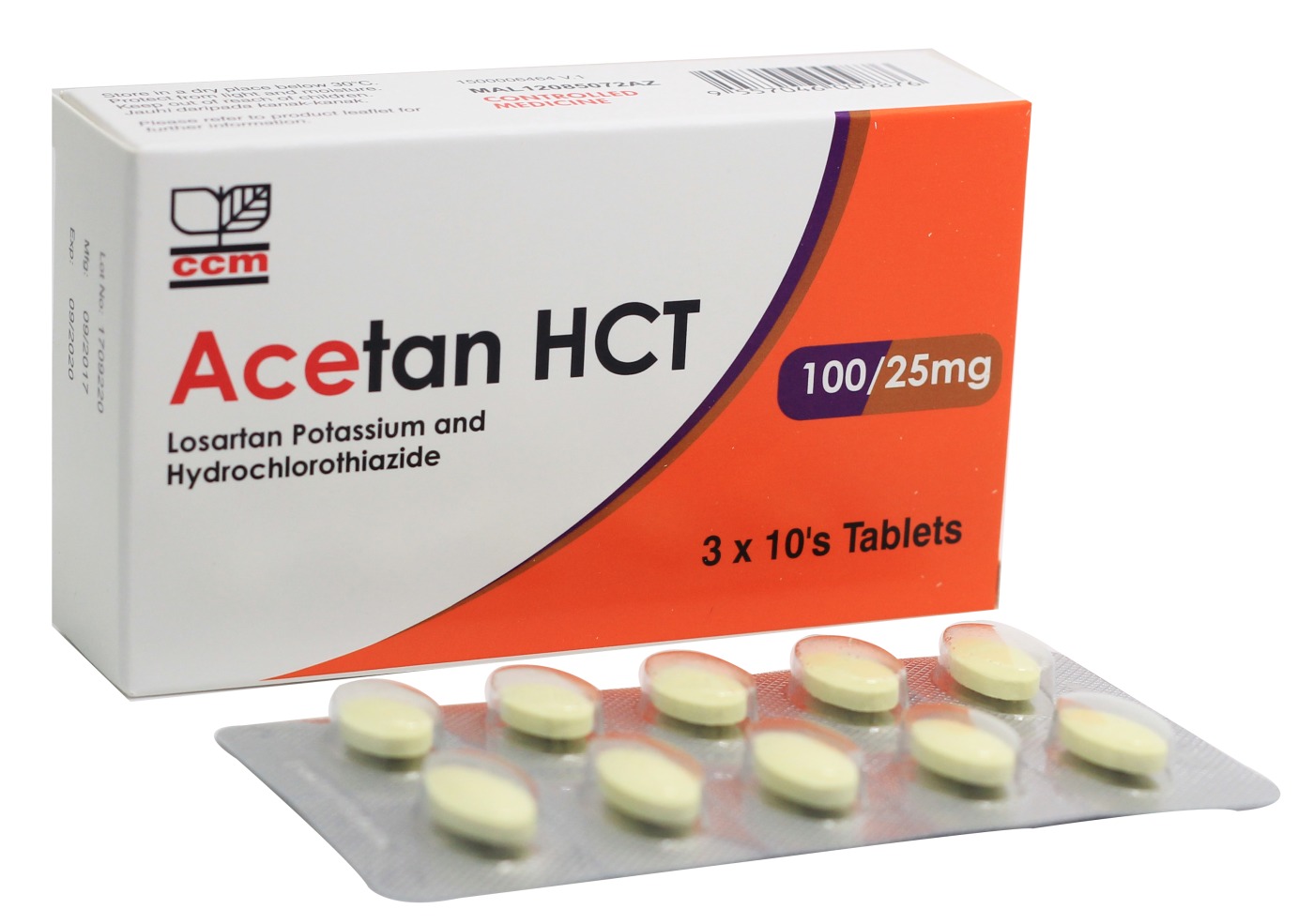 Acetan HCT Tablet 100/25mg