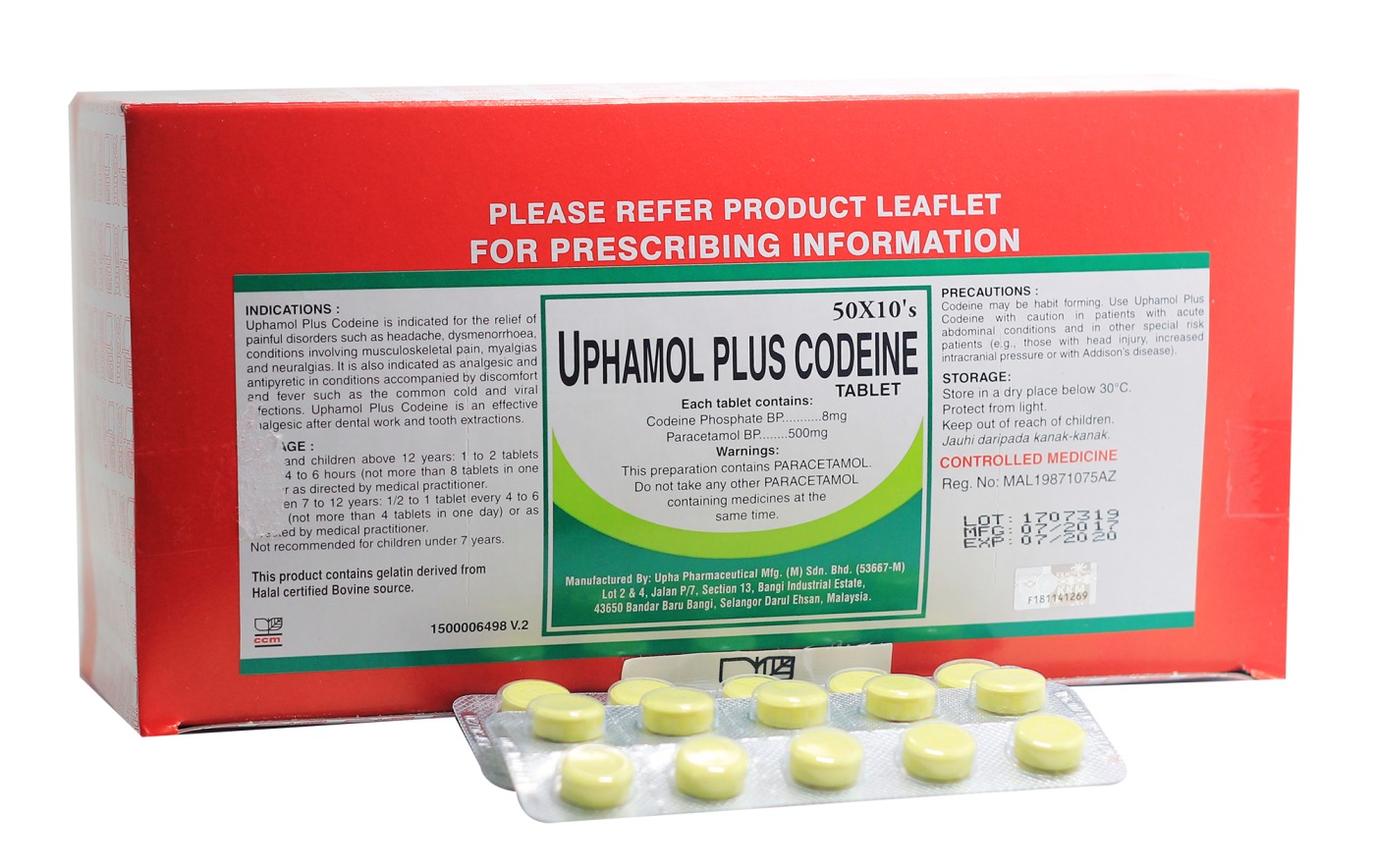 Uphamol Plus Codeine Tablet