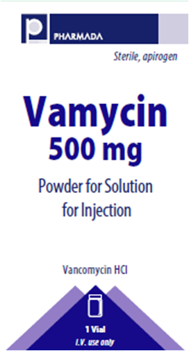 Vancomycin (VAMYCIN) 500 mg lyophilized powder