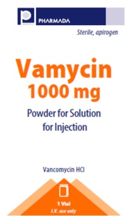 Vancomycin (VAMYCIN) 1000 mg lyophilized powder