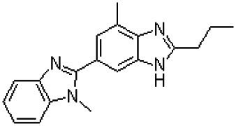 2-n-Propyl-4-methyl-6-(1-methylbenzimidazole-2-yl)benzimidazole