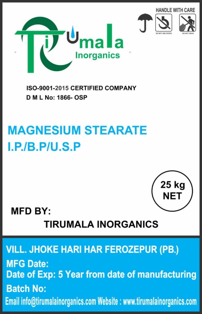 Magnesium Stearate IP/BP/USP