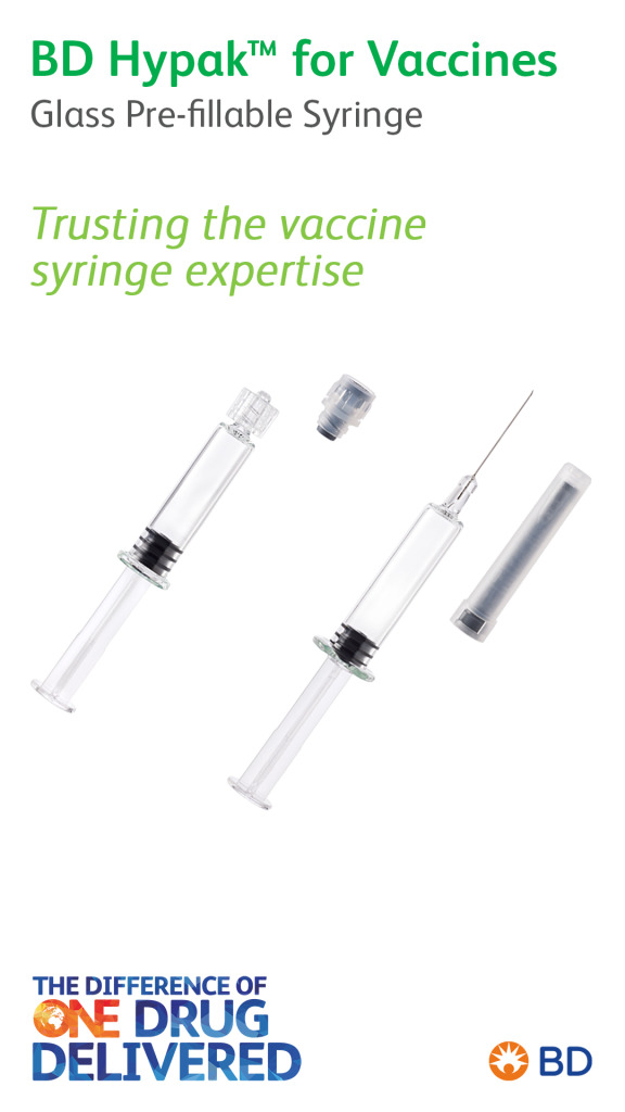 BD Hypak™ For Vaccines Glass Pre-fillable Syringe