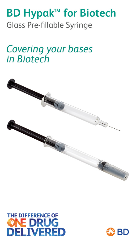 BD Hypak™ For Biotech Glass Pre-fillable Syringe