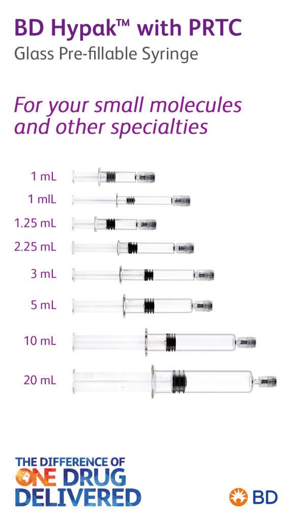 BD Hypak™ With PRTC Glass Pre-fillable Syringe