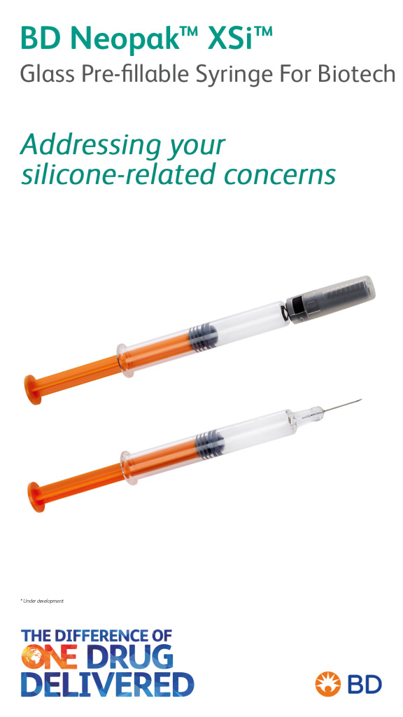 BD Neopak™ XSi™ Glass Pre-fillable Syringe For Biotech