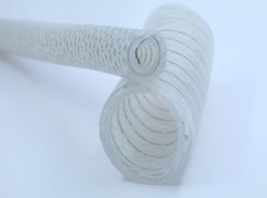 Silicone Transparent SS 316L Spiral Braided Reinforced hose