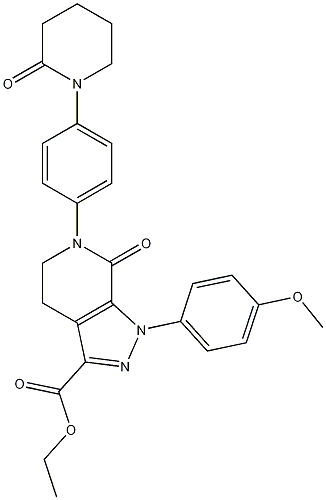 1-(4-Methoxyphenyl)-7-oxo-6-[4-(2-oxopiperidin-1-yl)phenyl]-4,5,6,7-tetrahydro-1H-pyrazolo[3,4-c]pyridine-3-carboxylicacidethylester