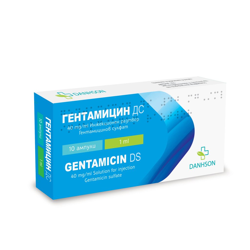 Gentamicin DS 40 mg/ml solution for injection 1 ml