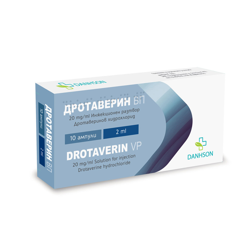 Drotaverine VP 20 mg/ml solution for injection 2 ml