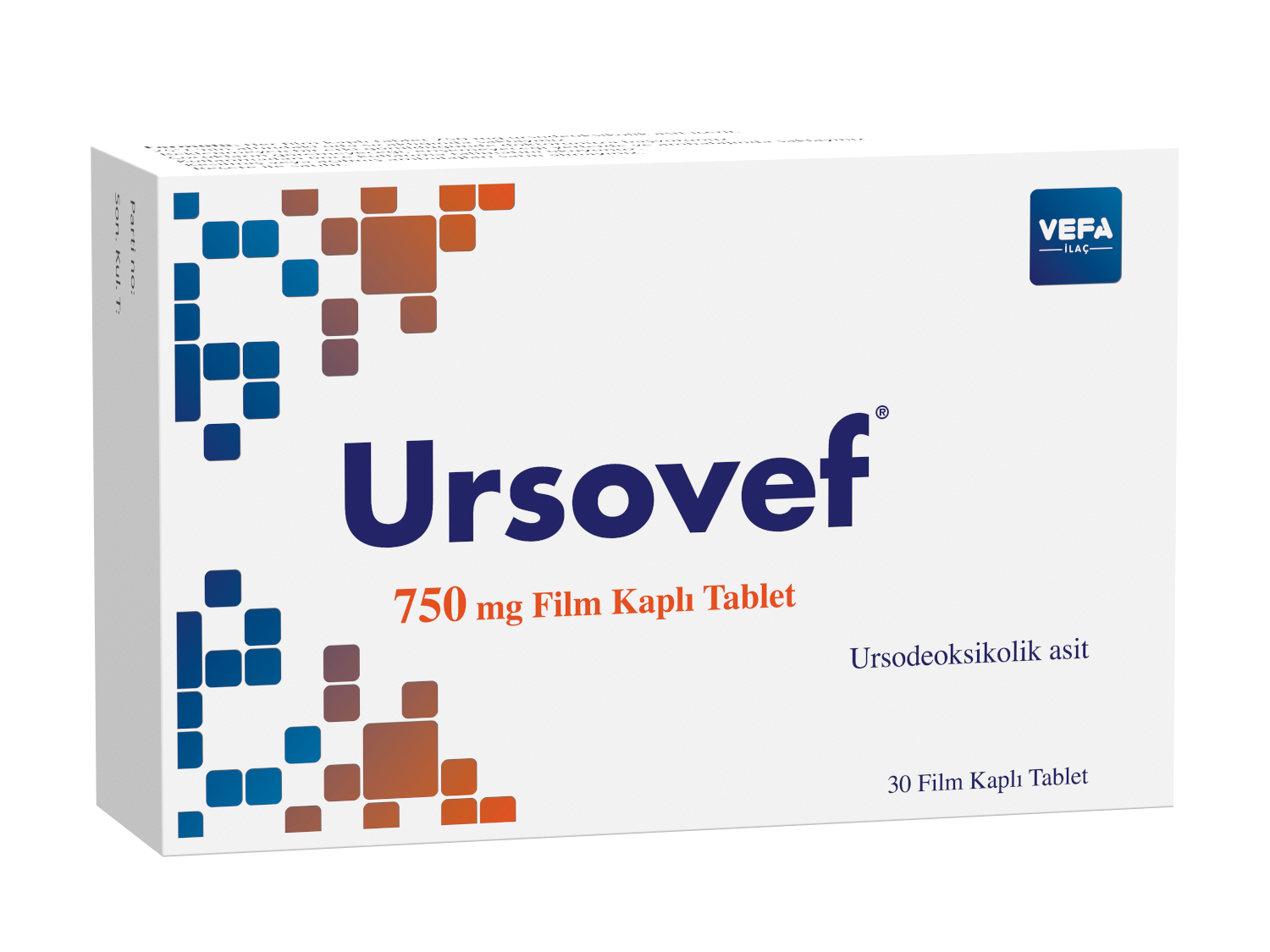 Ursovef 750 mg Film Tablet 30tabs.