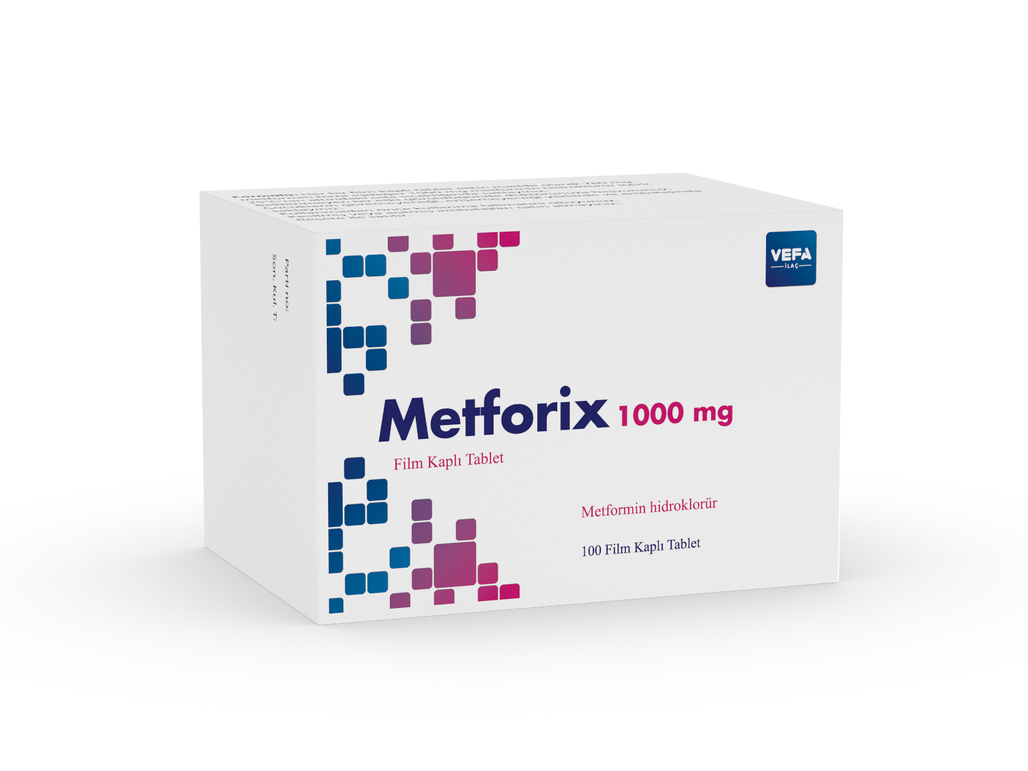 Metforix 1000 mg Film Tablet 100tabs.