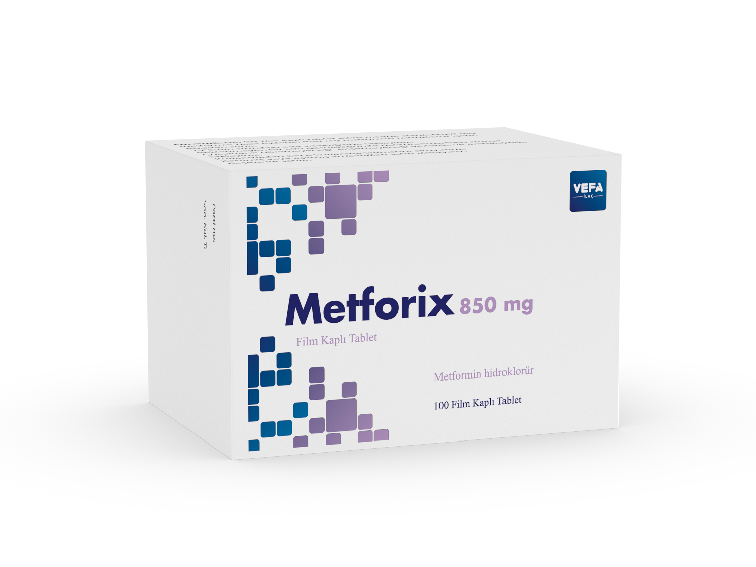 Metforix 850 mg Film Tablet 100tabs.