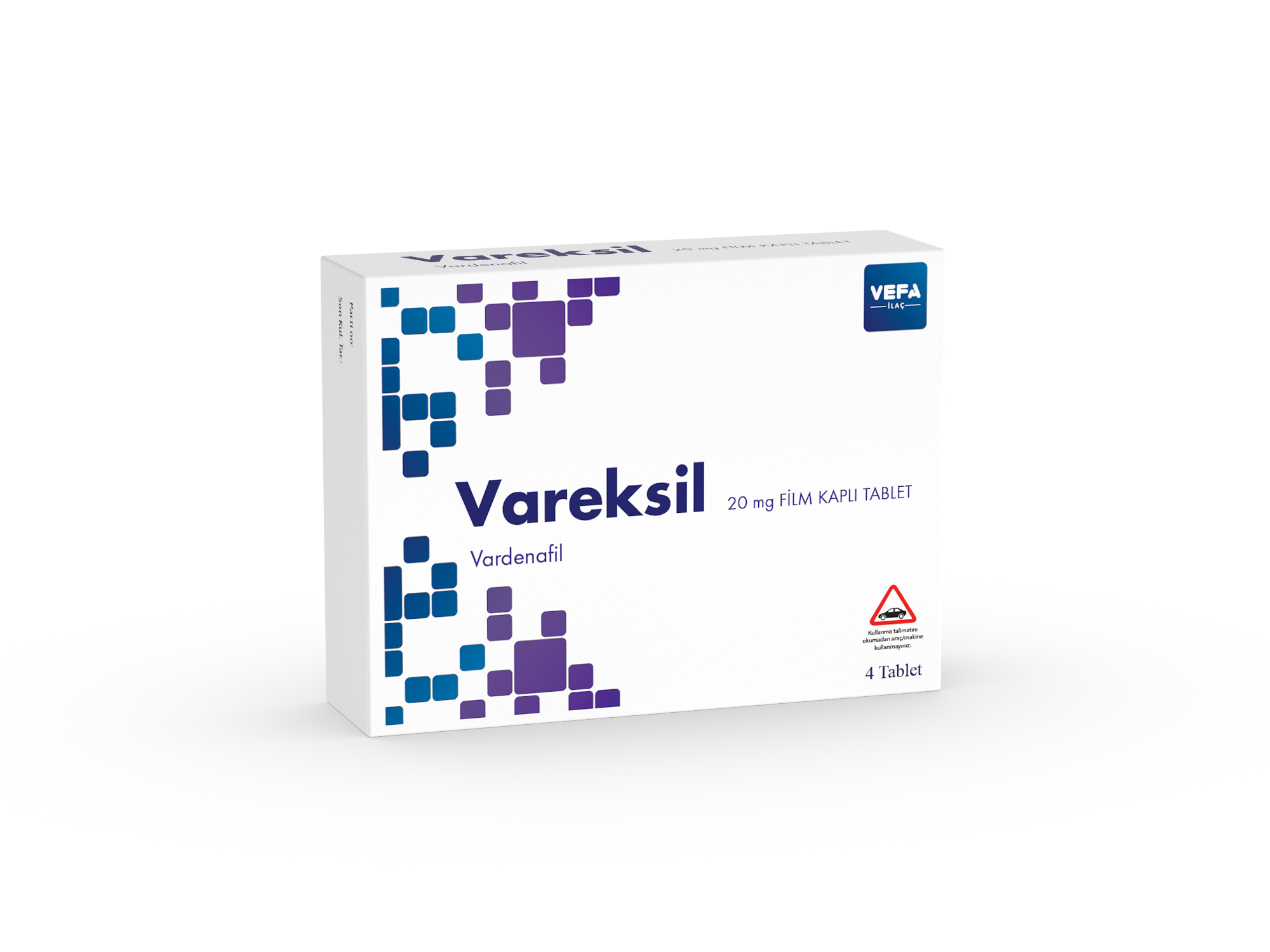 Vareksil 20 mg Film Tablet 4tabs.