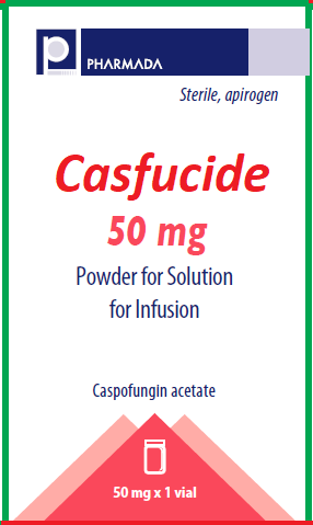 Casfucide (Caspofungin) 50 mg lyophilized powder for injection