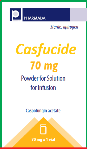 Casfucide (Caspofungin) 70 mg lyophilized powder for injection