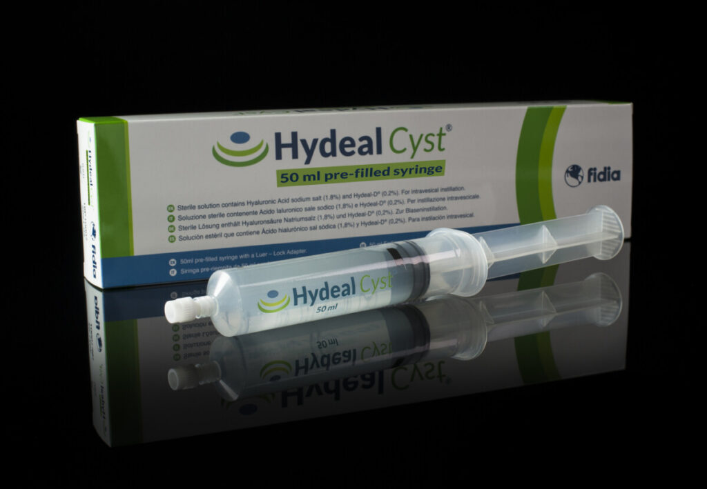 Hydeal Cyst Hyaluronic acid sodium salt 1.8% + HYDEAL-D® 0.2% (prolonged-release hyaluronic acid derivative)