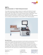 WHT 4-Fully Automated 4 in 1 Tablet Testing Instrument