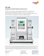 PTF 200-Double Drum Tablet Friability Test Instrument