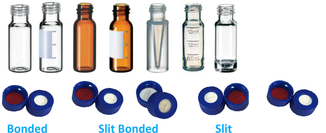 Cyberlab 9mm Screw Top Vials, Cap and Septa