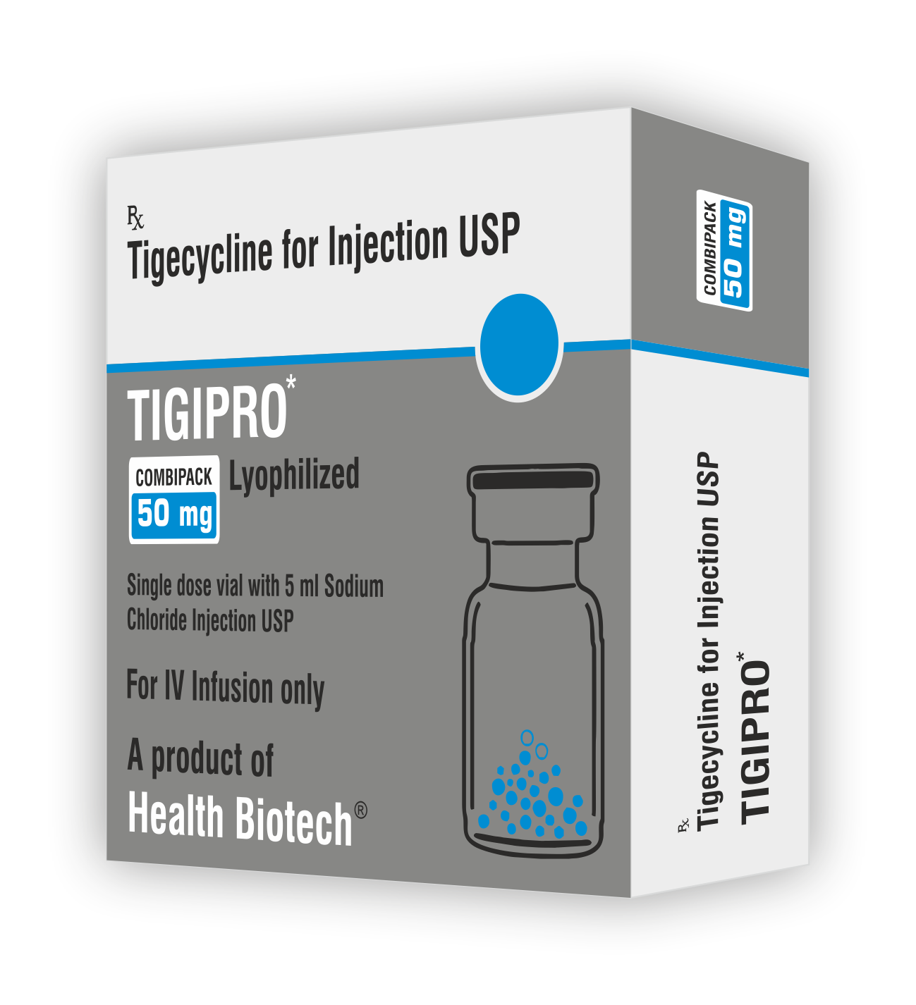 TIGIPRO - TIGECYCLINE 50 MG INJECTABLE