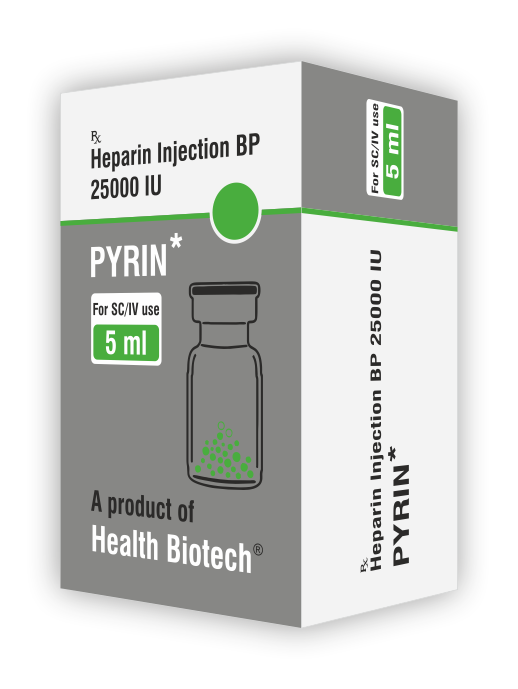 PYRIN - HEPARIN 25000 IU INJECTABLE