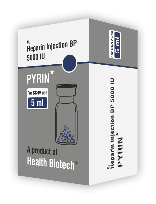 PYRIN - HEPARIN 5000 IU INJECTABLE