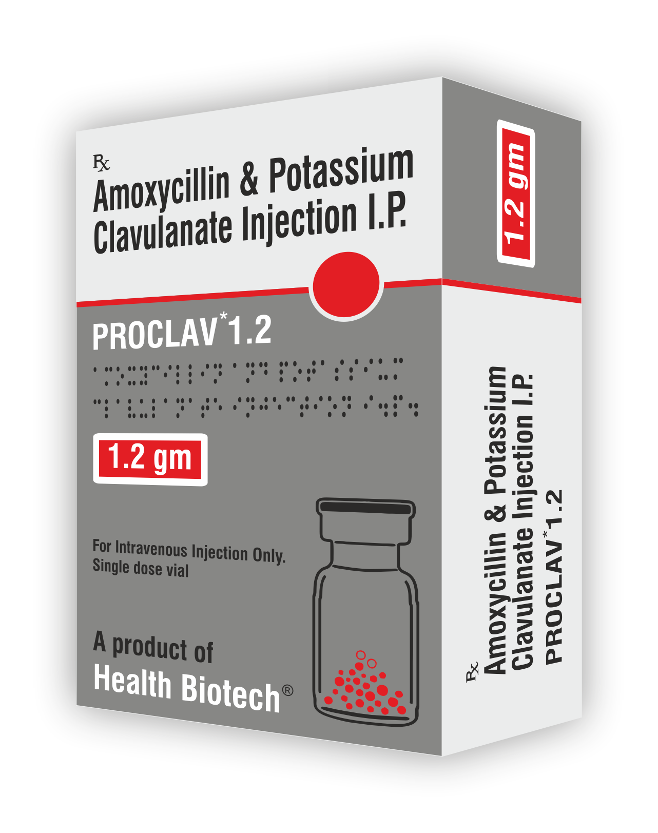 PROCLAV - AMOXY + CLAVULANATE POT. 1.2 GM INJECTABLE