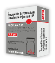 PROCLAV - AMOXY + CLAVULANATE POT. 1.2 GM INJECTABLE