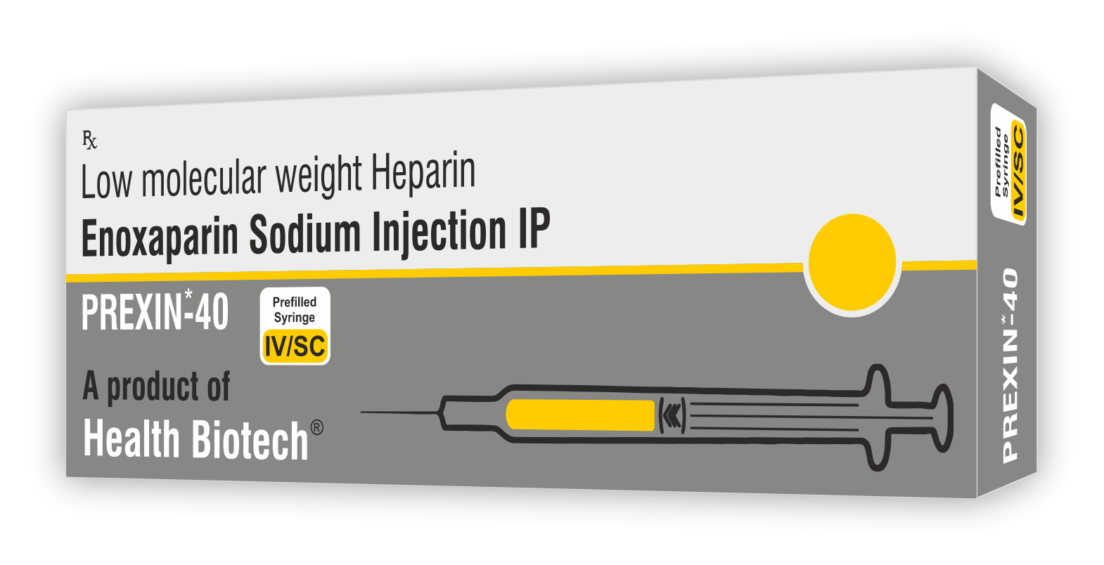 PREXIN - ENOXAPARIN 40 MG INJECTABLE