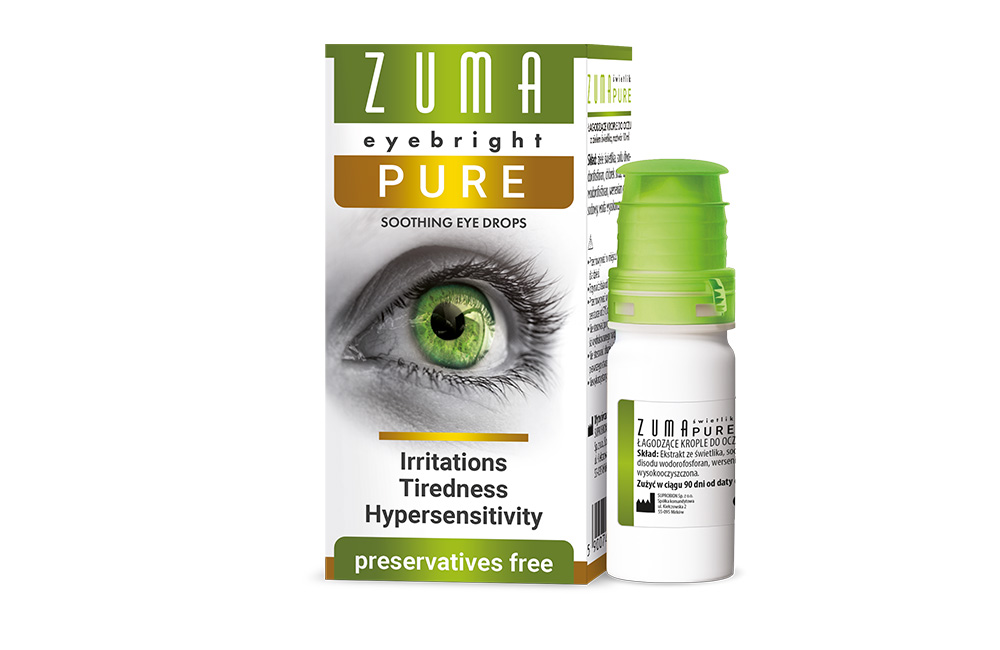 Zuma eyebright PURE - preservatives free eye drops with eyebright extract