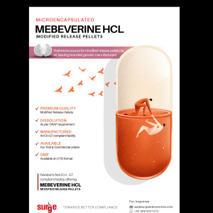 Mebeverine HCL Taste Masked Coated Granules and Modified Release Pellets