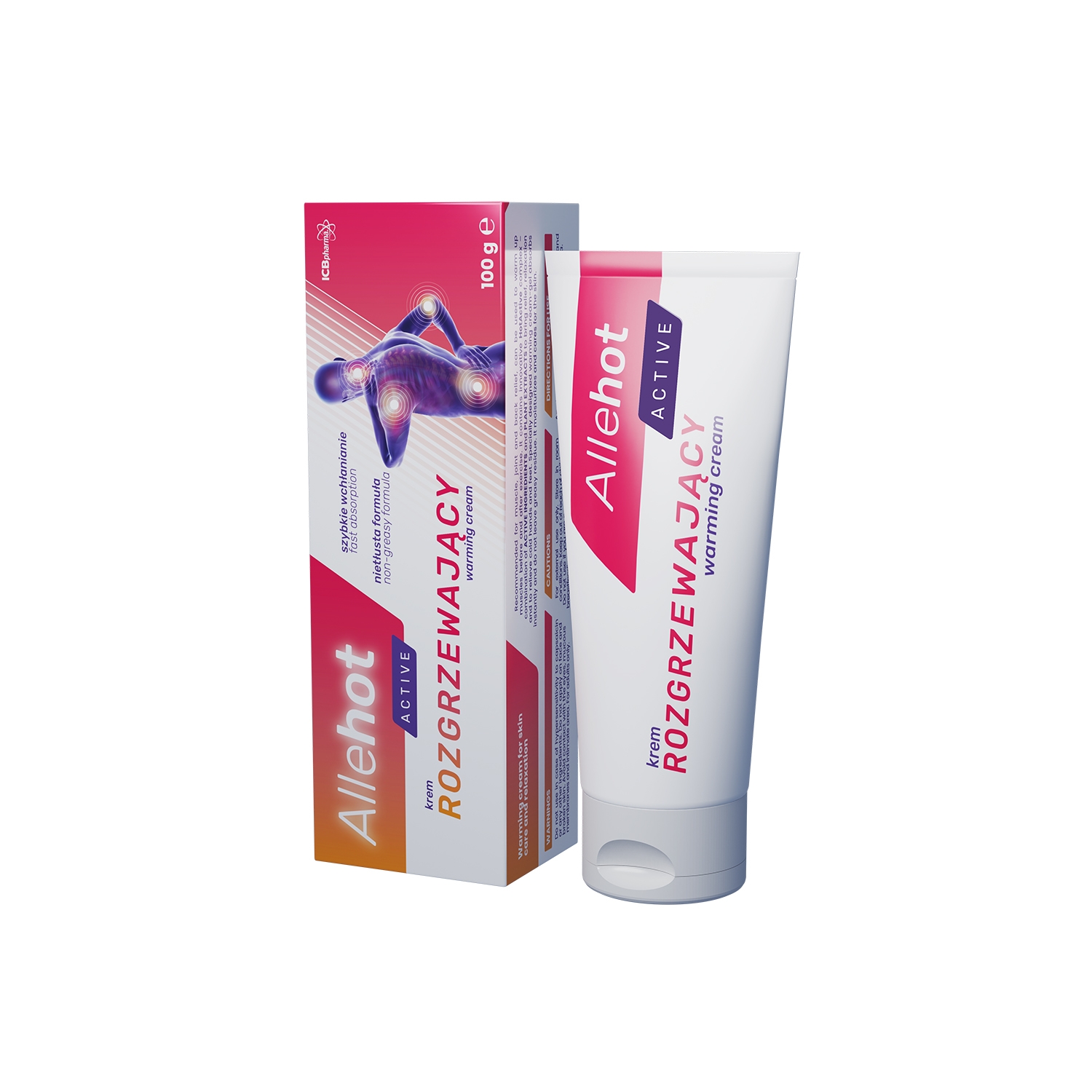 Allehot active warming cream-gel