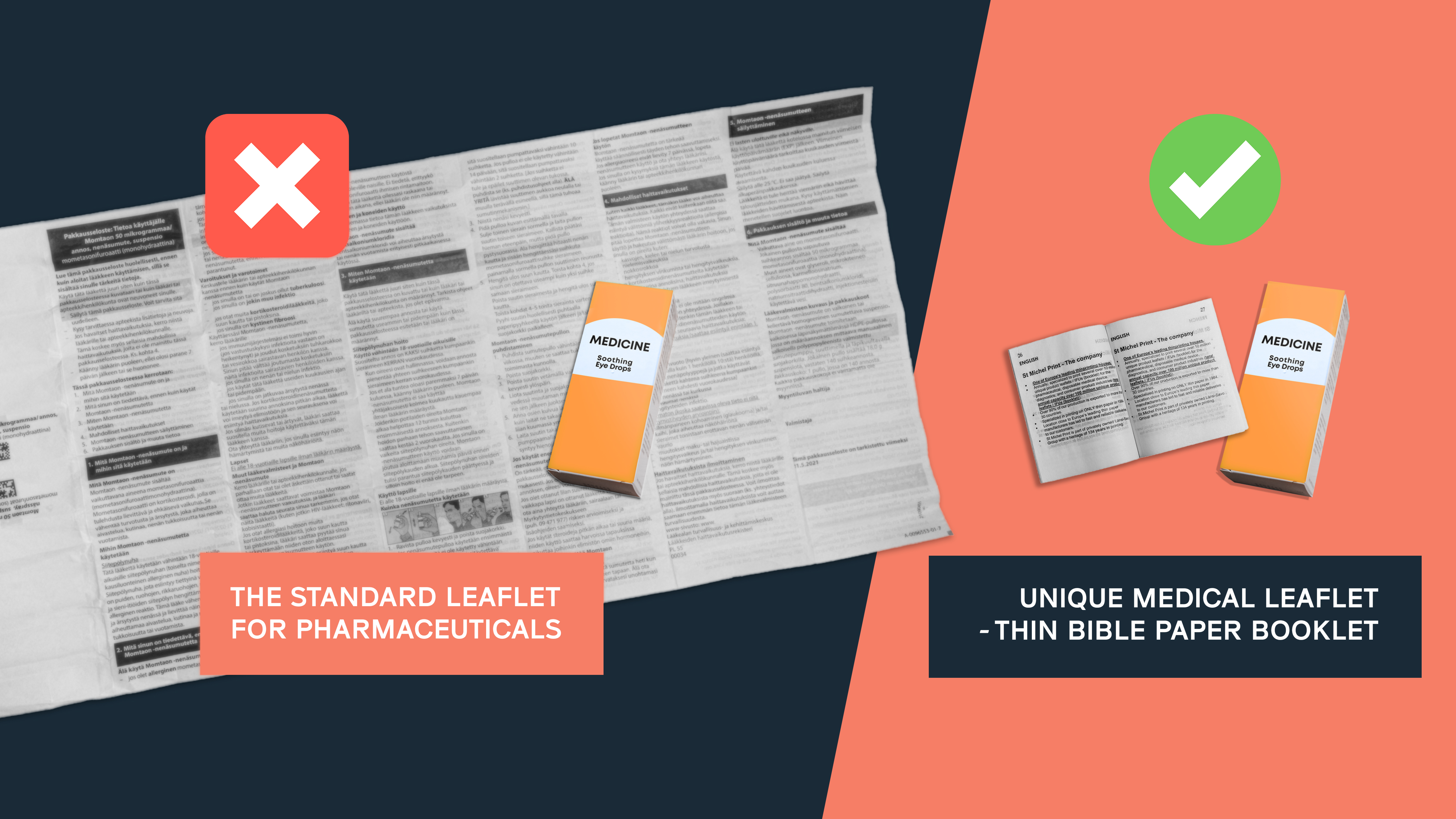 Unique medical leaflet - Thin Bible Paper Booklet